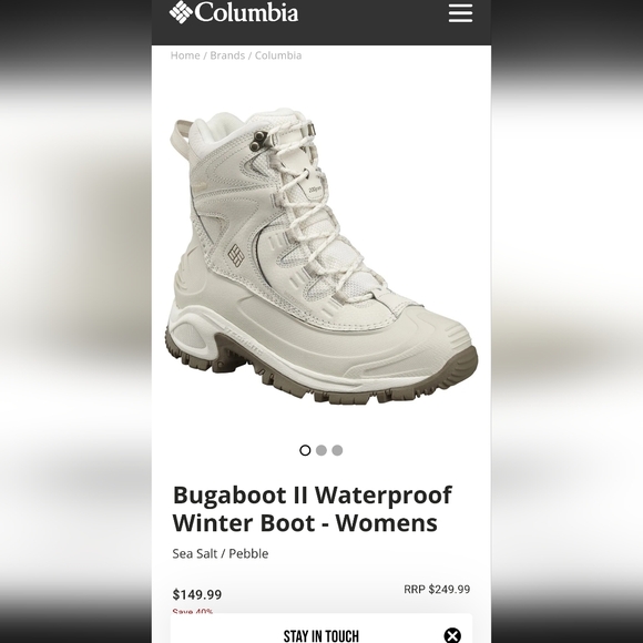 Columbia Bugaboot plus waterproof hiking snow or rain boots womens size 8 - Picture 11 of 11